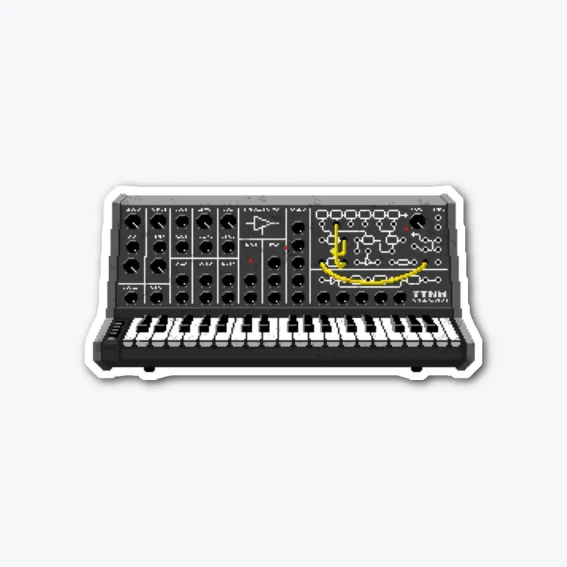 MS-20 Synth Pixel Art