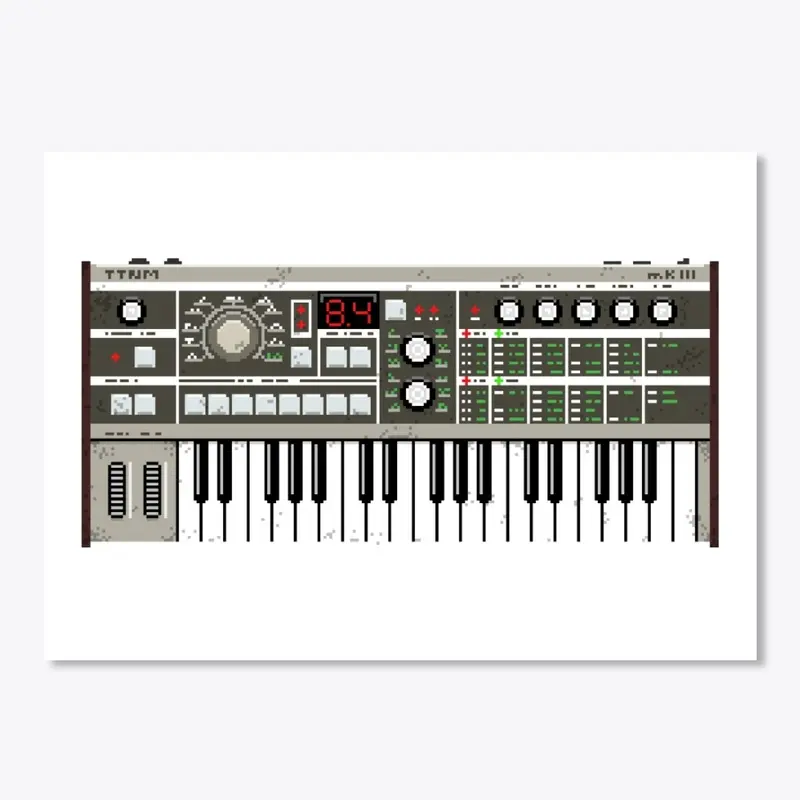 MicroKorg Synth Pixel Art